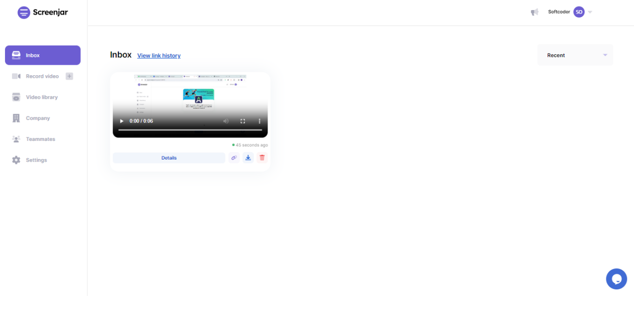 Screen recording tech